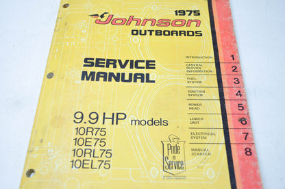 Johnson Outboards 1975 9.9HP Models Service Manual