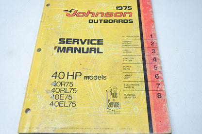 Johnson Outboards 1975 40HP Models Service Manual