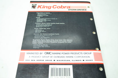 OMC 507879 King Cobra PWS Models Service Manual