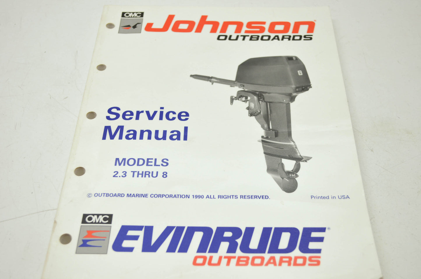 OMC 1991 Johnson 'EI' 2.3HP-8HP Service Manual