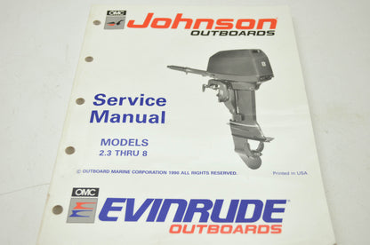 OMC 1991 Johnson 'EI' 2.3HP-8HP Service Manual