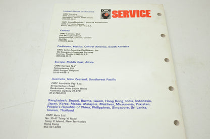 OMC 1991 Johnson 'EI' 2.3HP-8HP Service Manual