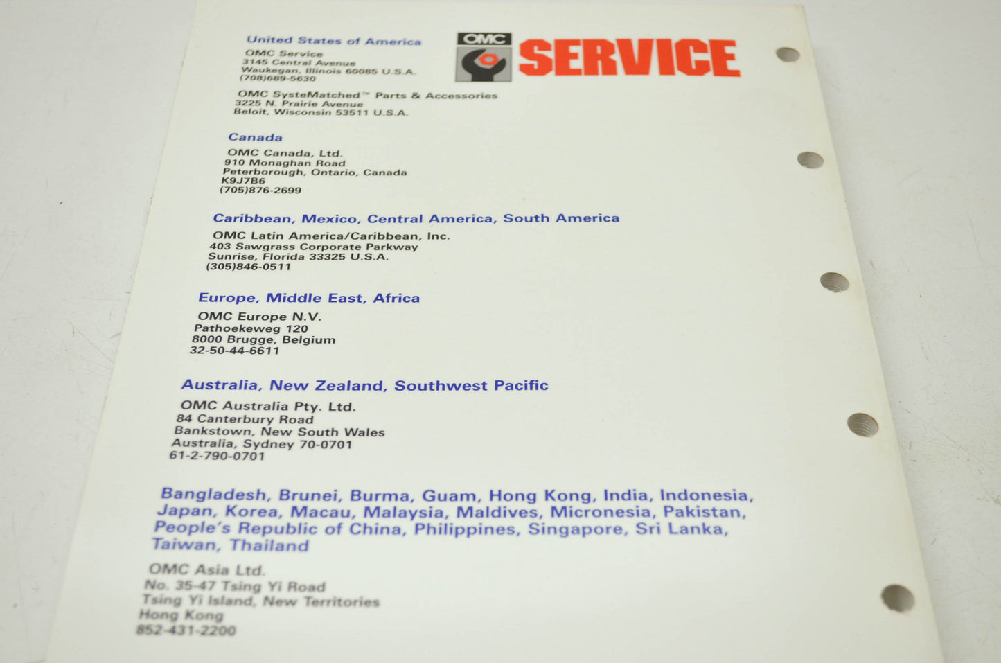 OMC 1991 Johnson 'EI' 60HP-70HP Service Manual
