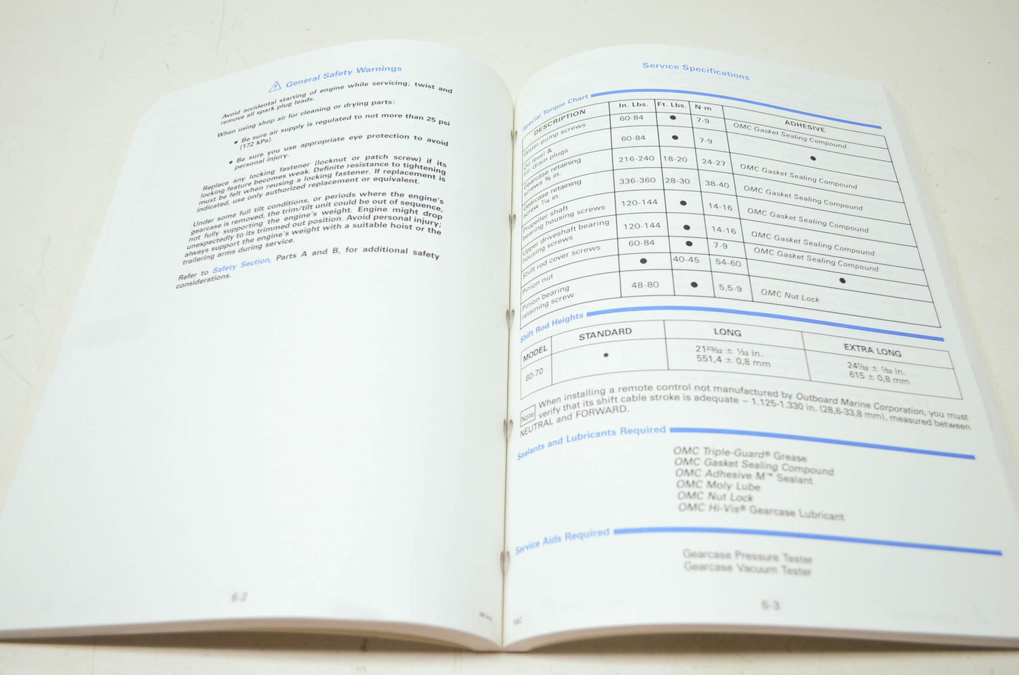 OMC 1991 Johnson 'EI' 60HP-70HP Service Manual