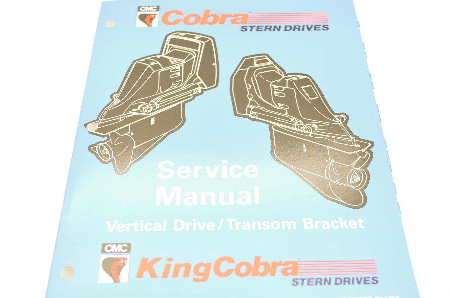 OMC Cobra 'MD' Vertical Drive/Transom Bracket Service Manual