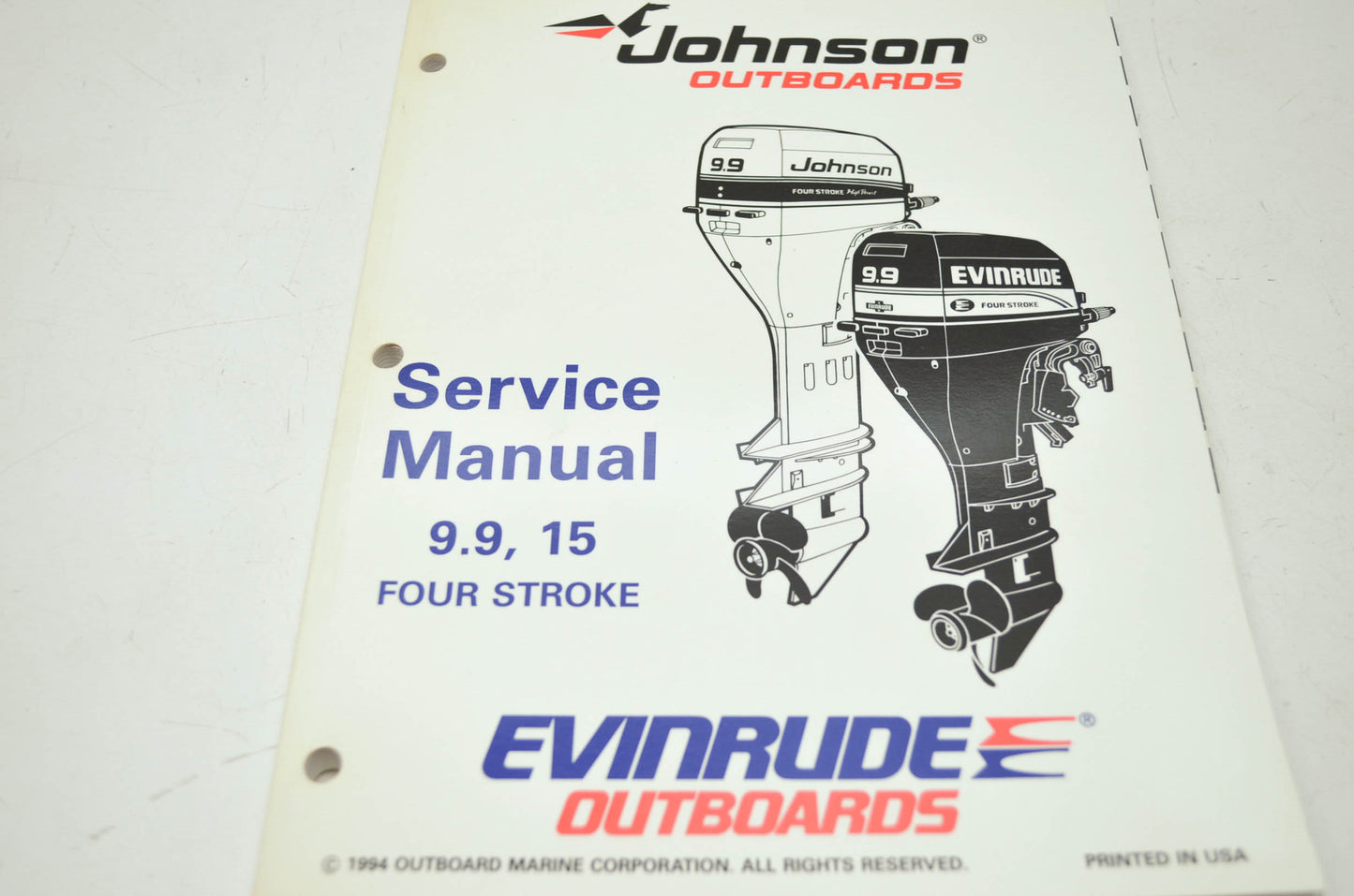 OMC Johnson 'EO' 9.9 15 Four Stroke Service Manual