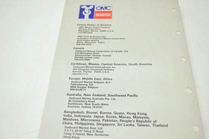 OMC Johnson 'CE' Cross V Service Manual