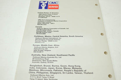 OMC Johnson 'CE' 60HP-70HP Service Manual