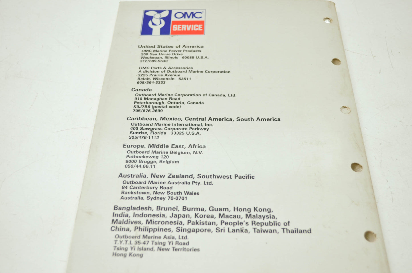 OMC Johnson 'CE' Colt/Junior thru 8 Service Manual
