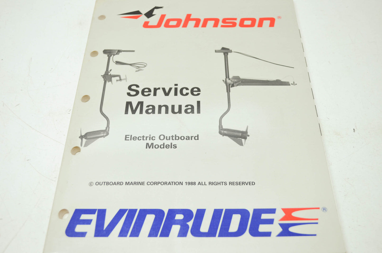 OMC Johnson 'CE' Electric Outboard Service Manual
