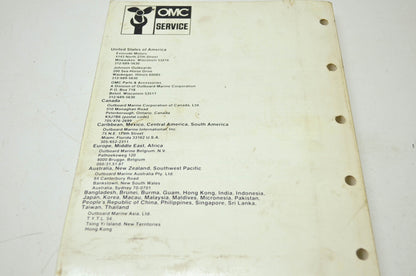 OMC Johnson 'CU' 9.9HP-30HP Service Manual