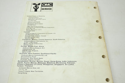 OMC Johnson 'CU' Cross V Service Manual