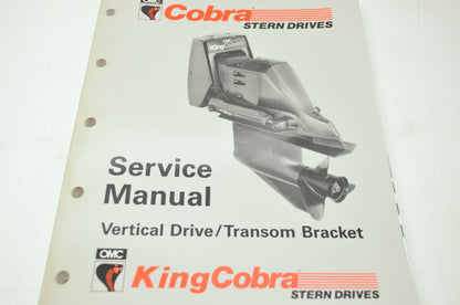 OMC Cobra 'JV' Vertical Drive/Transom Bracket Service Manual