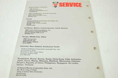 OMC Cobra 'JV' Fuel Systems Service Manual