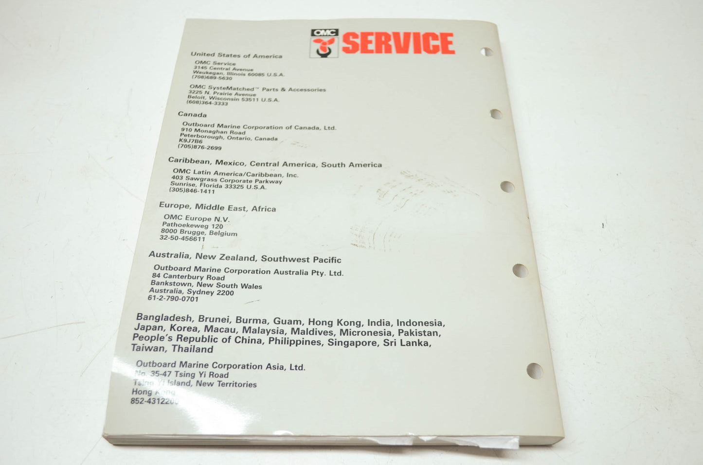 Johnson 'ET' 9.9HP-30HP Service Manual