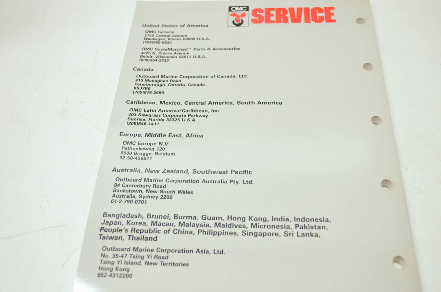 Johnson 'ET' Electric Outboards Service Manual