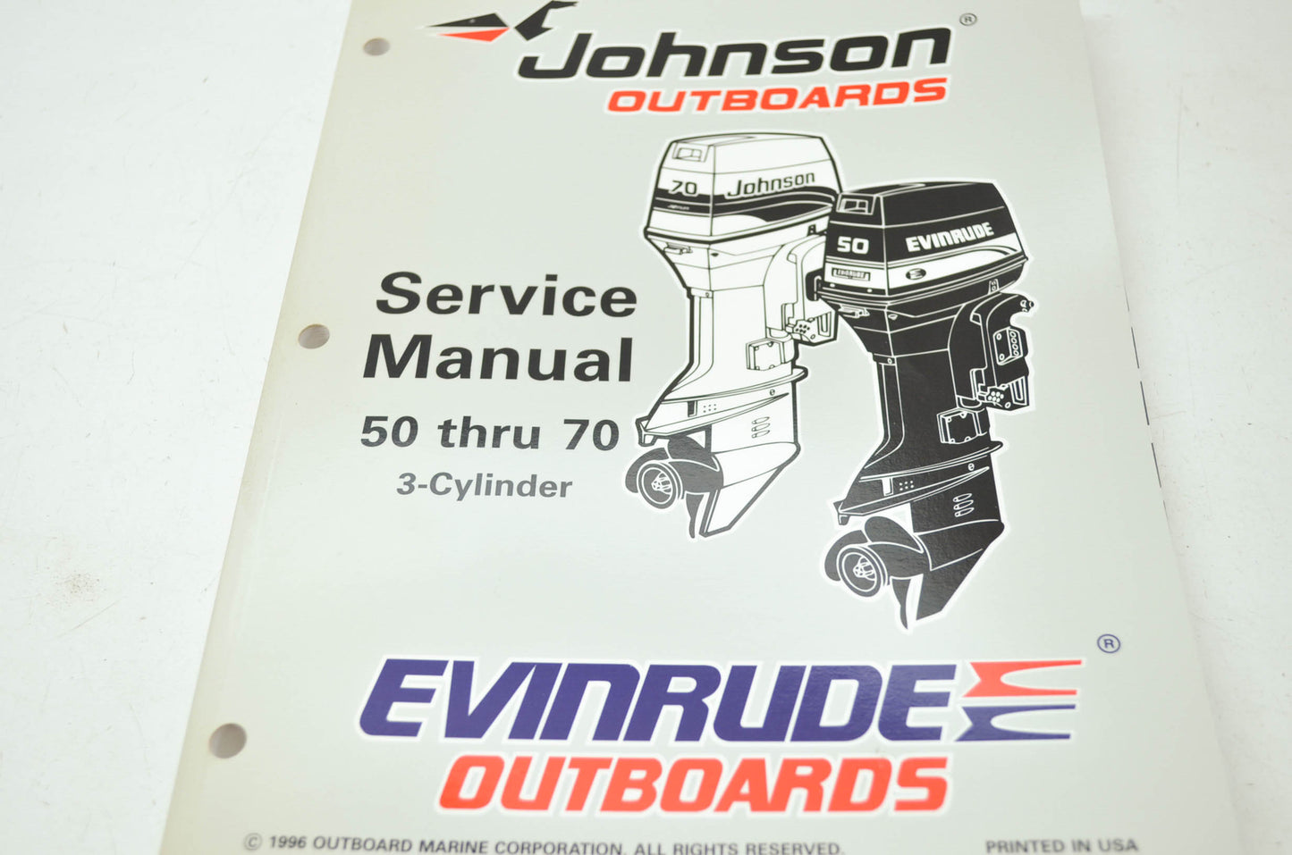 Johnson 'EU' 50HP-70HP 3-Cylinder Service Manual