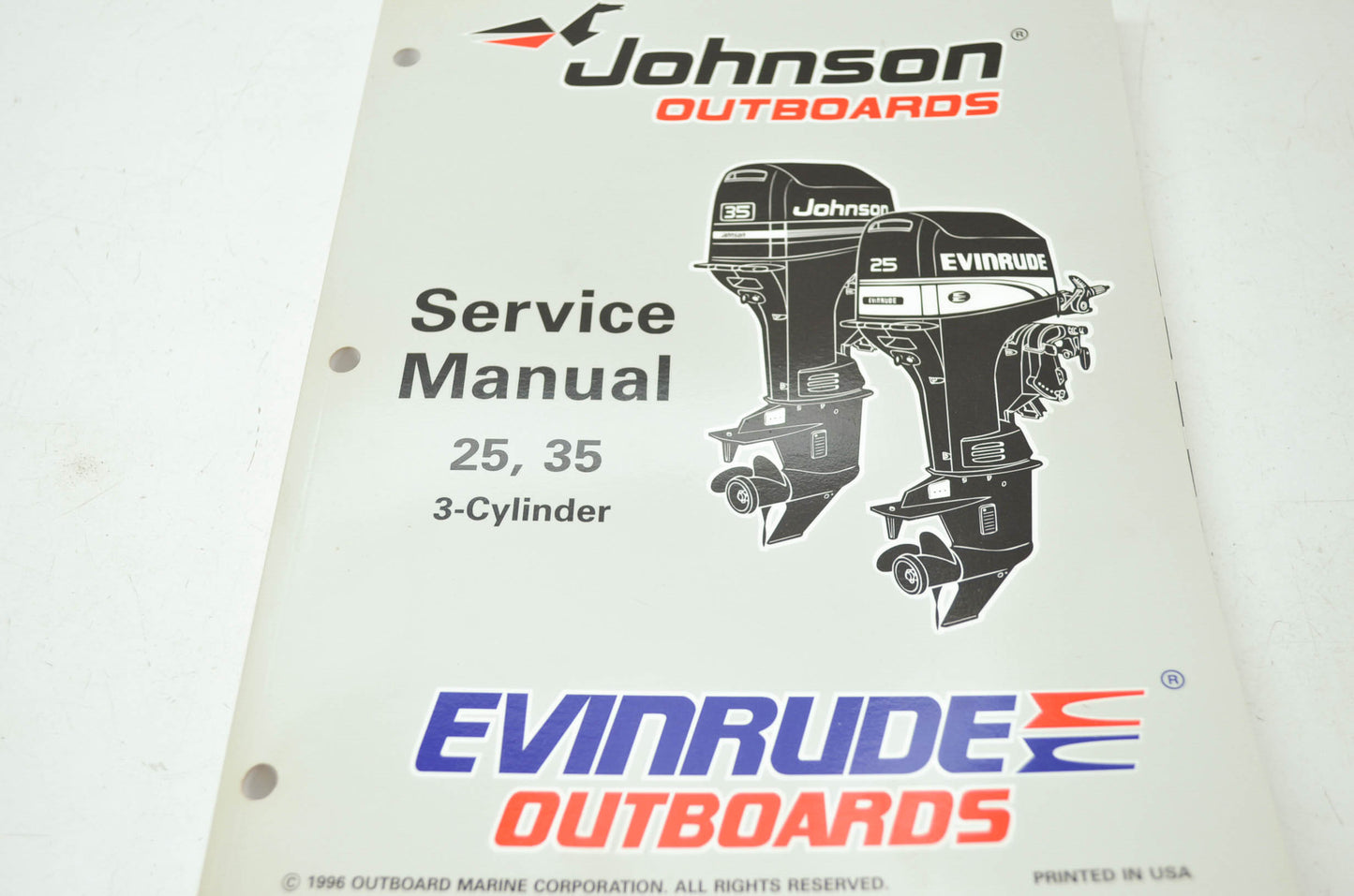 Johnson 'EU' 25HP 35HP 3-Cylinder Service Manual