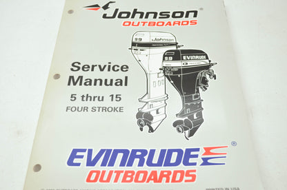 Johnson 'EU' 5HP-15HP Four Stroke Service Manual