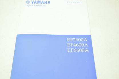 Yamaha Generator EF Models Owner's Manual