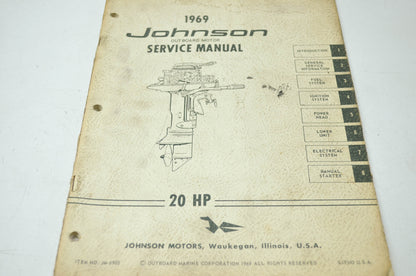 Johnson 1969 Outboard Motor 20HP Service Manual