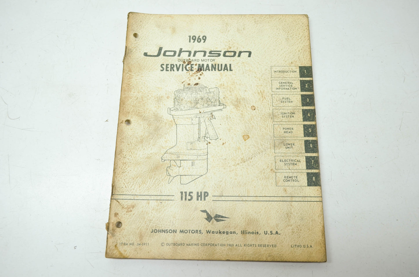 Johnson 1969 Outboard Motor 115HP Service Manual