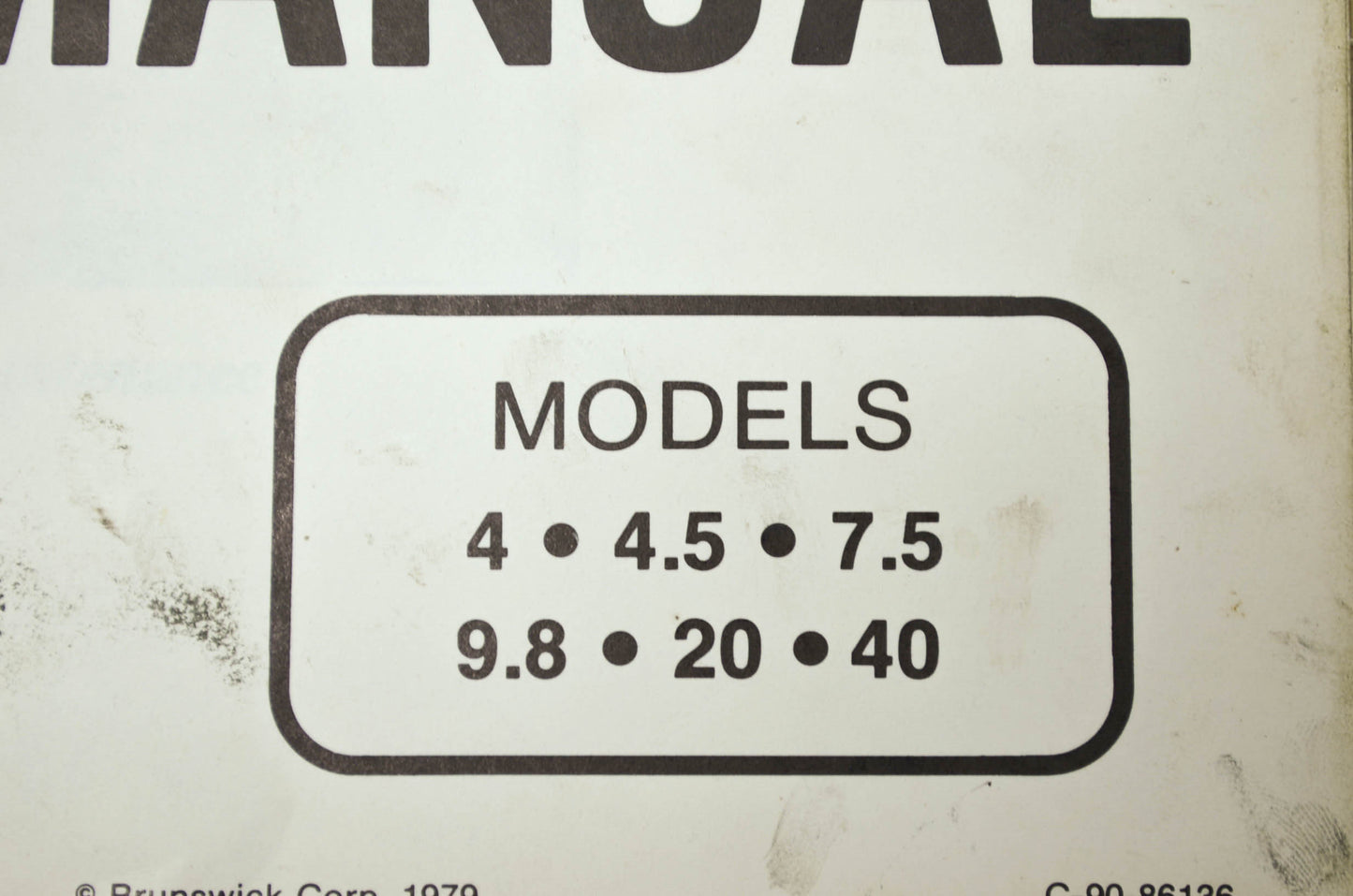 OEM Mercury 90-86136 Outboards Service Manual