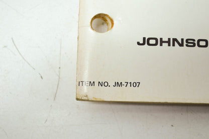 Johnson 1971 Outboard 40HP Service Manual