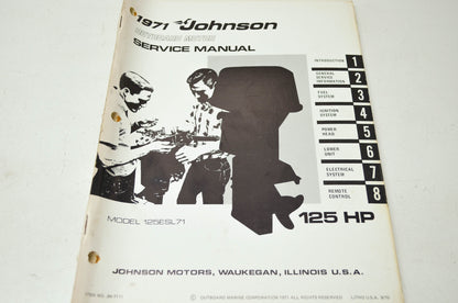 Johnson 1971 Outboard 125HP Service Manual