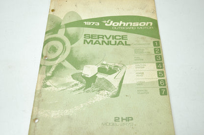 Johnson 1973 Outboard Motor 2HP Service Manual