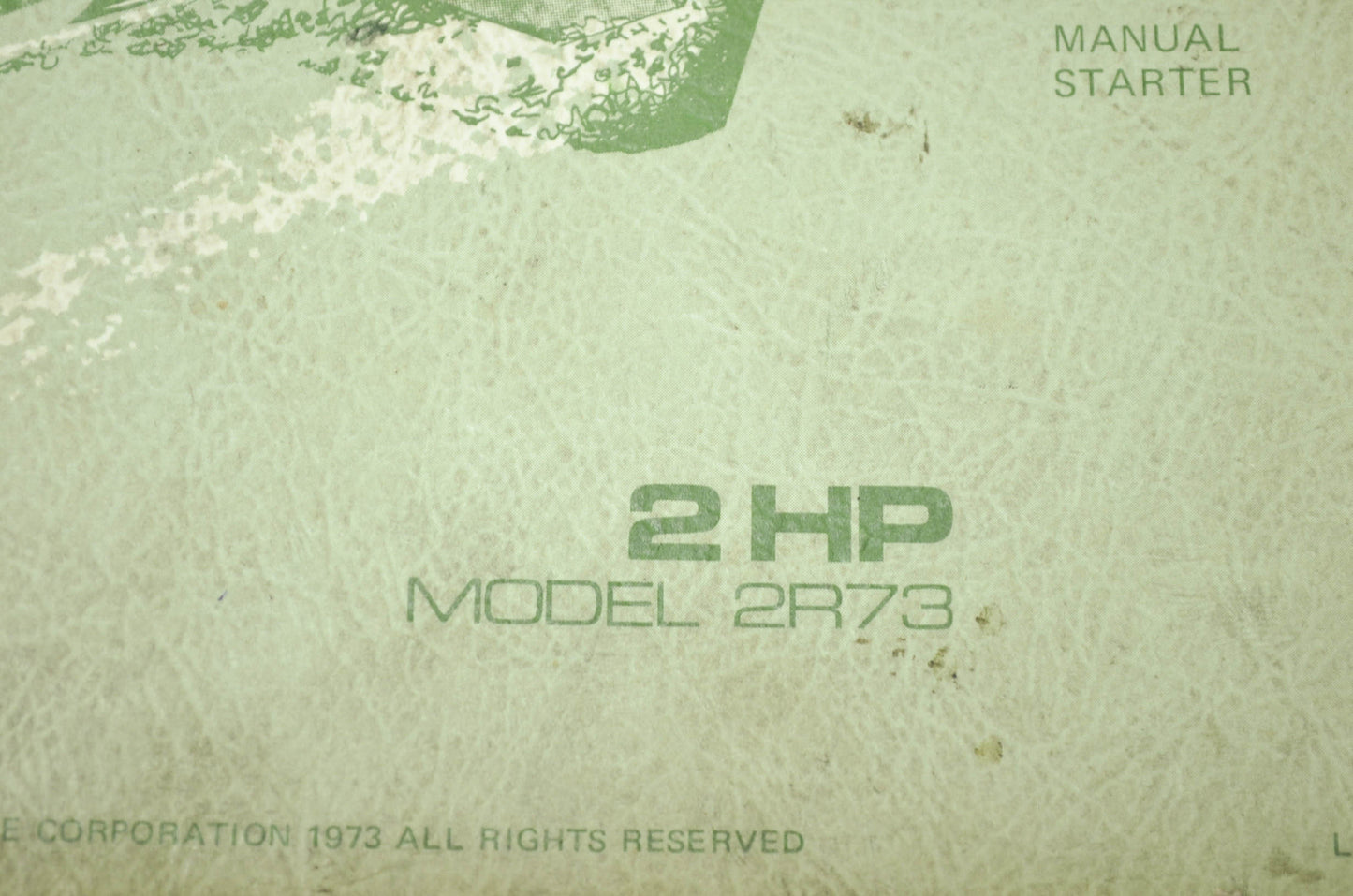 Johnson 1973 Outboard Motor 2HP Service Manual