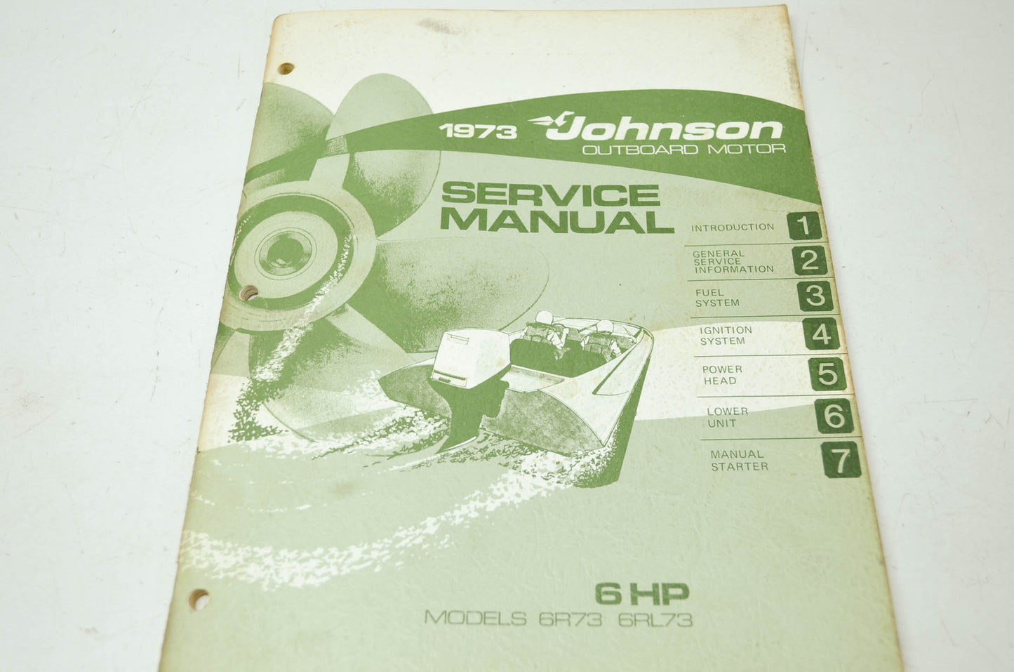 Johnson 1973 Outboard Motor 6HP Service Manual