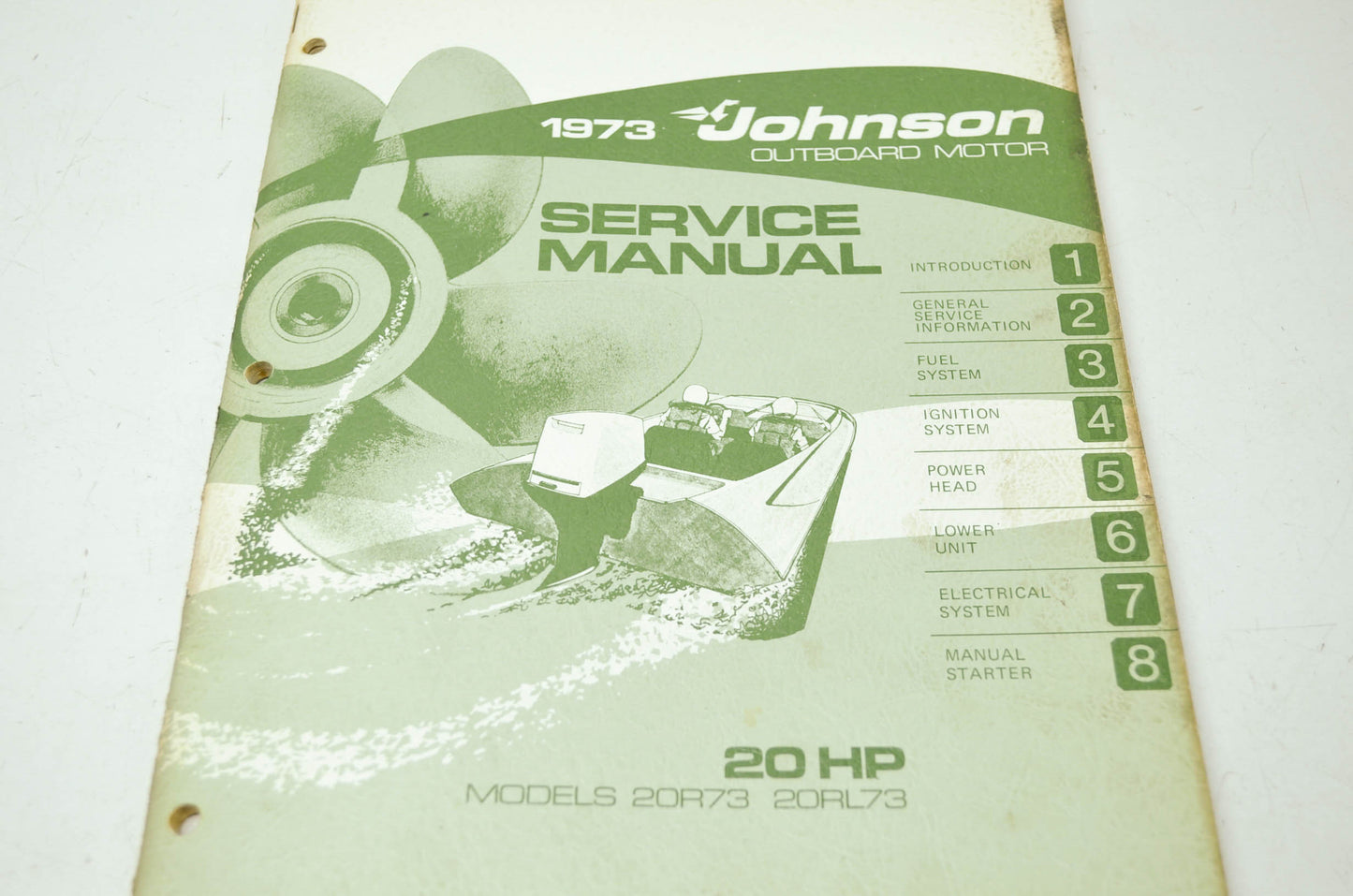 Johnson 1973 Outboard Motor 20HP Service Manual