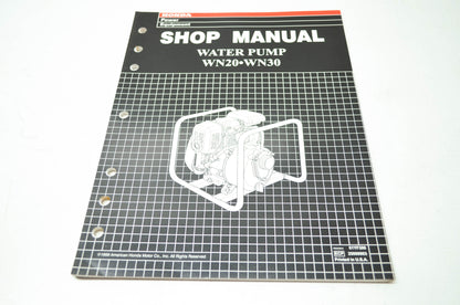 Honda Water Pump WN20 WN30 Shop Manual