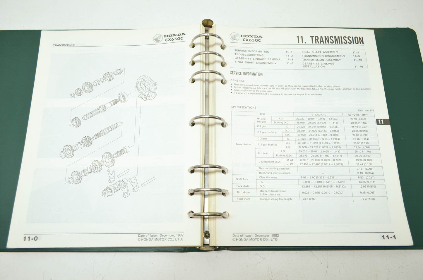 Honda 83 CX650C Shop Manual