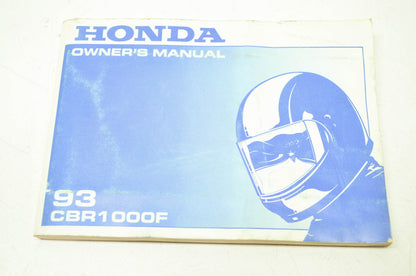 Honda 1993 CBR1000F Owner's Manual