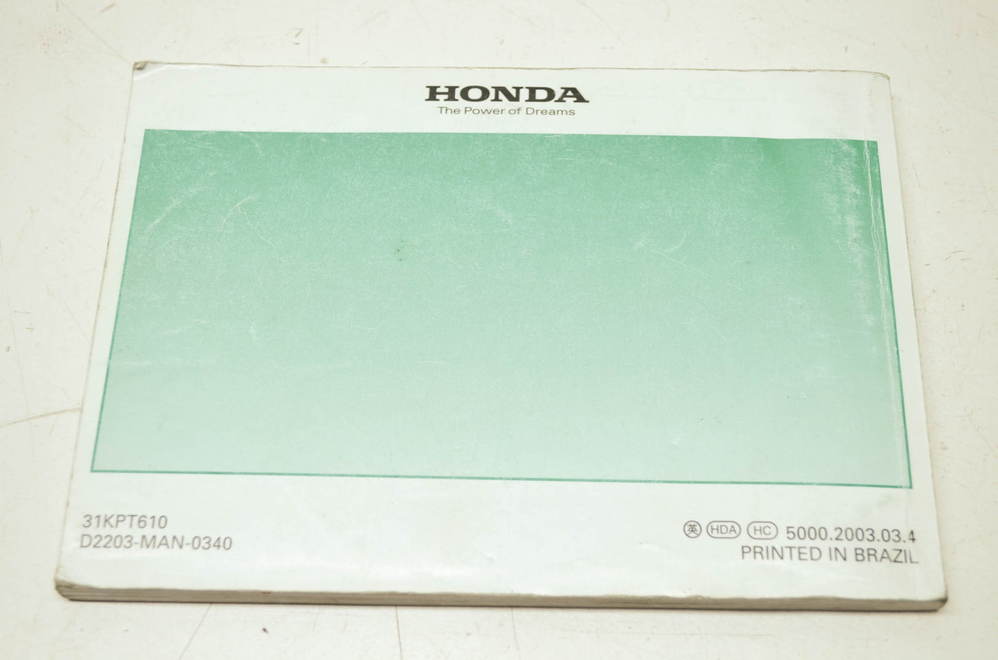 Honda 2004 CRF150F Owner's Manual