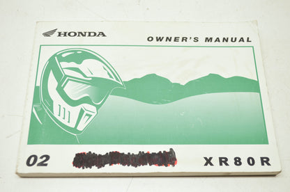 OEM Honda 31GN1750 Owner's Manual XR80R 02 E