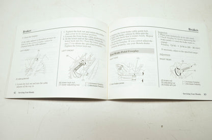OEM Honda 31GN1750 Owner's Manual XR80R 02 E
