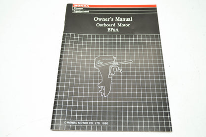 Honda Outboard Motor BF8A Owner's Manual