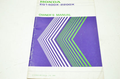 OEM Honda 31ZB0010 EG1400X 2200X Owner's Manual