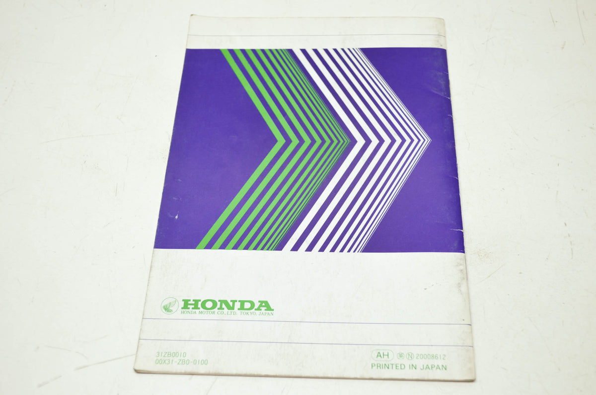 OEM Honda 31ZB0010 EG1400X 2200X Owner's Manual
