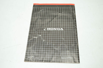 Honda EX350 Owner's Manual