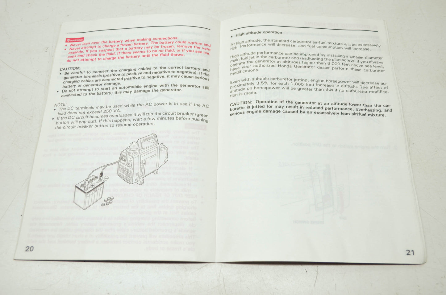 Honda EX350 Owner's Manual