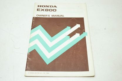 Honda EX800 Owner's Manual