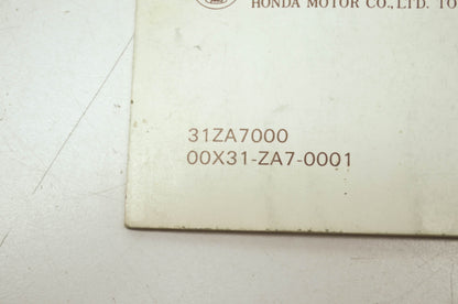 Honda EX800 Owner's Manual