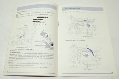 OEM Honda 31732000 Snow Thrower HS50 Owner's Manual