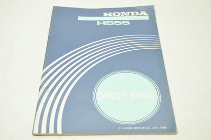 Honda Snowblower HS55 Owner's Manual