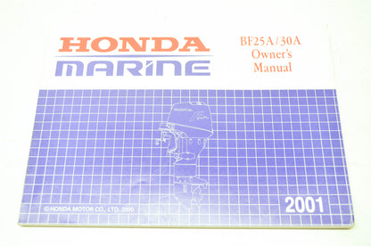 Honda Marine 2001 BF25A/30A Owner's Manual