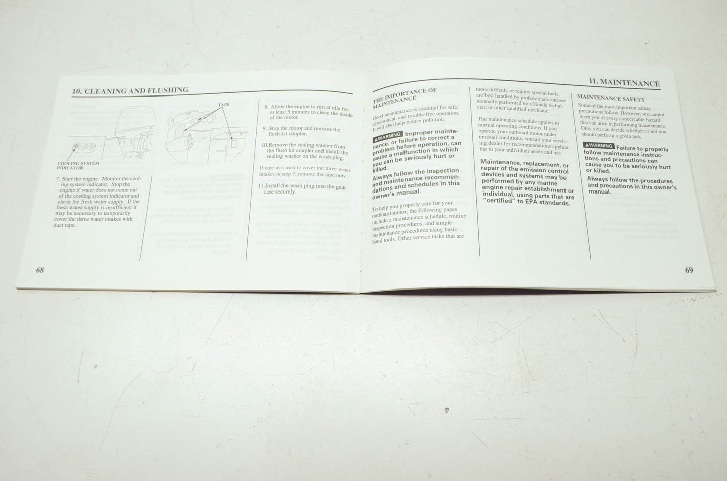 Honda Marine 2001 BF25A/30A Owner's Manual